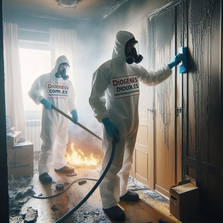 Recuperación tras incendio en Les Franqueses del Vallès