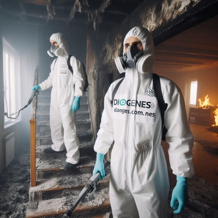 Servicios de limpieza y restauración tras incendio en Sant Just Desvern